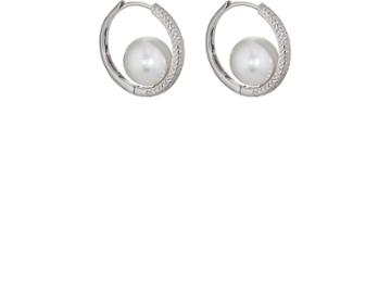 Samira 13 Women's Australian Pearl Hoop Earrings