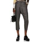 R13 Women's Wool-cashmere Tailored Drop-rise Trousers-gray