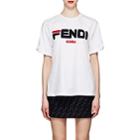 Fendi Women's Fendi Mania Cotton T-shirt-white