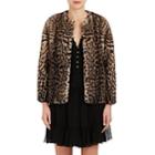 Lilly E Violetta Women's Katie Leopard-print Fur Jacket-leopard