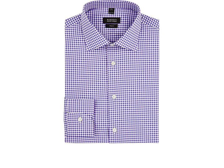 Barneys New York Men's Gingham Cotton Poplin Dress Shirt