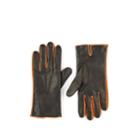 Barneys New York Men's Cashmere-lined Leather Gloves - Black