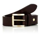 Barneys New York Men's Textured Leather Belt-brown