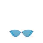 Balenciaga Women's Invisible Cat Sunglasses - Blue