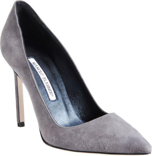 Manolo Blahnik Suede Bb Pumps-grey