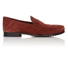 Tod's Men's Suede Penny Loafers-dark Red