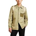 Givenchy Men's Colorblocked Military Shirt - Lt. Green