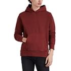 Ksubi Men's Washed Cotton French Terry Hoodie - Md. Red