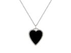 Jennifer Meyer Women's Onyx & Diamond Heart Pendant Necklace