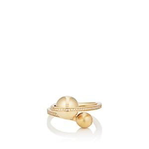 Tejen Women's Boule D'or Lariat Cuff Ring - Gold