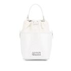 Maison Margiela Women's Little Leather Bucket Bag - White