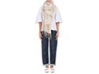 From The Road Women's Turi Cashmere-cotton Flannel Scarf