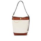 J.w.anderson Women's Lock Leather-trimmed Canvas Tote Bag - Neutral