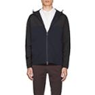 Theory Men's Tech-fabric And Cotton Terry Hooded Jacket-navy