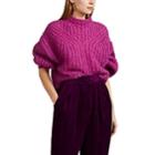 Isabel Marant Women's Inko Mohair-blend Oversized Crop Sweater - Pink