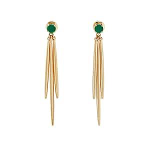 Ileana Makri Women's Grass Drop Earrings-green