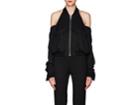 Helmut Lang Women's Cutout-shoulder Wool Bomber Jacket