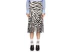 Chlo Women's Embroidered-hem Zebra-print Skirt