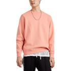 Ovadia & Sons Women's Distressed Cotton-blend Fleece Crewneck Sweatshirt - Pink