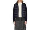 Moncler Women's Wool-accented Down-quilted Zip-front Sweater
