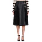 Philosophy Di Lorenzo Serafini Women's Pleated Leather Midi-skirt-black