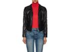 Giorgio Armani Women's Velvet-trimmed Leather Jacket