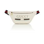 Gucci Men's Logo Leather Belt Bag - White