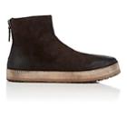 Marsll Women's Contrast-sole Distressed Suede Ankle Boots-dk. Brown