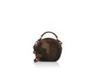Campomaggi Women's Leather-trimmed Canvas Circle Bag
