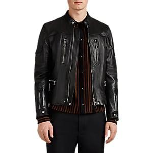 Lanvin Men's Leather Moto Jacket - Black