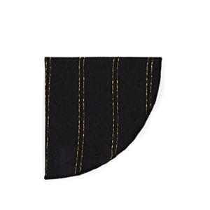 Alexander Olch Men's Textured Striped Silk Pocket Round - Black