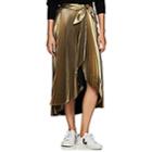 A.l.c. Women's Eleanor Pleated Lam Skirt - Gold