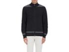 Luciano Barbera Men's Colorblocked Wool-cashmere Zip-front Sweater