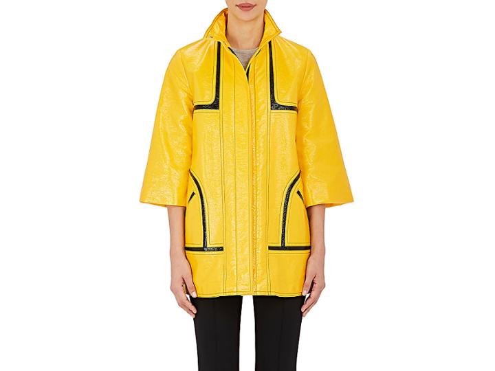 Lisa Perry Women's Cotton-blend Vinyl Raincoat