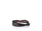Caputo & Co Men's Leather & Cord Triple Wrap Bracelet