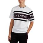Givenchy Men's Logo Colorblocked Cotton Jersey T-shirt - White