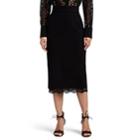 Dolce & Gabbana Women's Lace-trimmed Pencil Skirt - Black