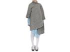 Balenciaga Women's Checked Crossover-front Virgin Wool-mohair Opera Coat