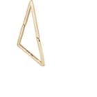 Shihara Women's Form Triangle Earring-gold