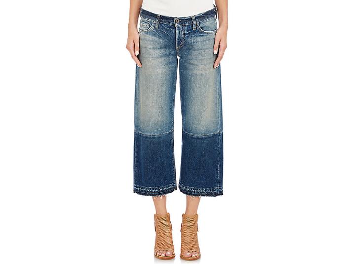 Simon Miller Women's Crop Wide-leg Jeans