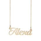 Bianca Pratt Women's Alexa Nameplate Necklace - Gold