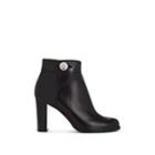 Christian Louboutin Women's Janis Leather Ankle Boots - Black, Black Lucido