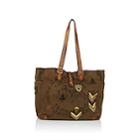 Campomaggi Women's Leather-trimmed Canvas Tote Bag - Brown