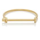 Miansai Women's Thin Screw Cuff Bracelet-gold