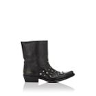 Golden Goose Women's Tribute Distressed Leather Ankle Boots-black
