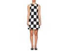 Lisa Perry Women's Checkerboard Crepe Shift Dress