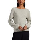 Co Women's Cashmere Peasant-sleeve Sweater - Light Gray