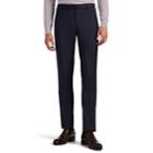 Incotex Men's S-body Slim Windowpane-plaid Wool Trousers - Navy