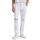 Monfrre Men's Greyson Distressed Skinny Jeans - White