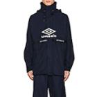 Vetements Men's Umbro-print Hooded Track Jacket-navy